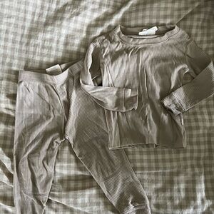 Cream wool base layers